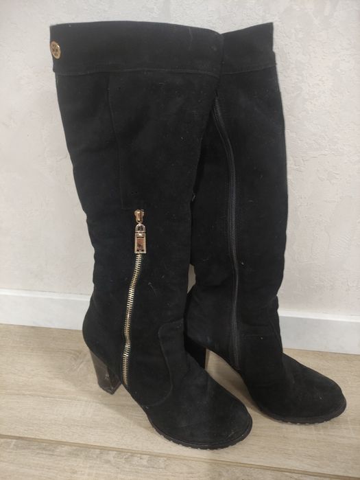 Зимні  сапожки натуральний замш