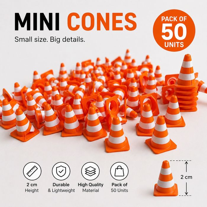 50 unidades Mini cones