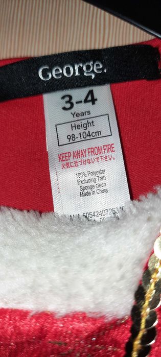 Stroj Mikołajki dla dziewczynki