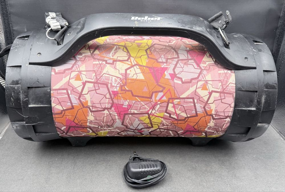 Duży przenośny głośnik Bluetooth REBEL KOM0944. Lombard Łódź.