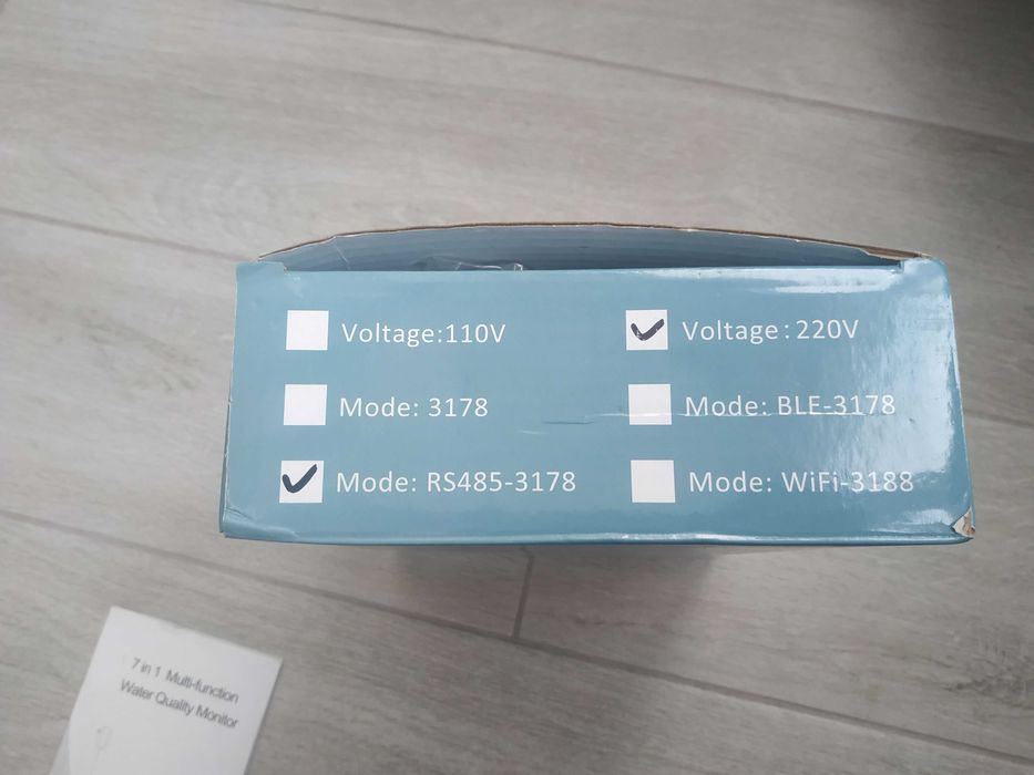 Анализатор воды 7 в 1 EC/TDS/CF/pH/ORP/Humadity/Temp, модуль RS485
