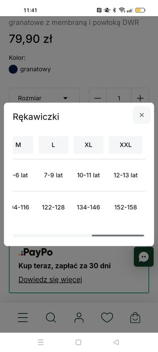 Dziecięce Rękawice rękawiczki narciarskie do śniegu XXL 12-13l.  Cocco