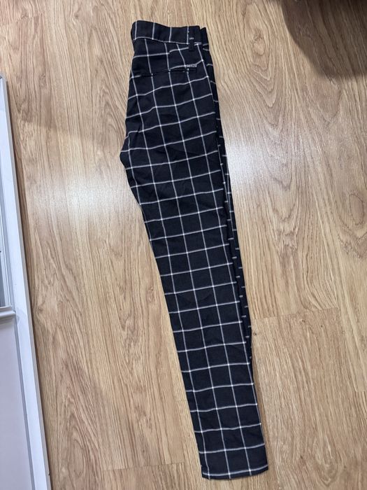 Spodnie chinosy eleganckie w kratkę