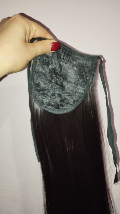 Хвіст,шиньйон темно коричневий