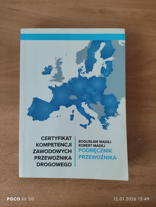 Certyfikat kompetencji zawodowych przewoźnika drogowego Książka