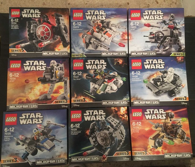 Lego Star Wars Microfighters Selados