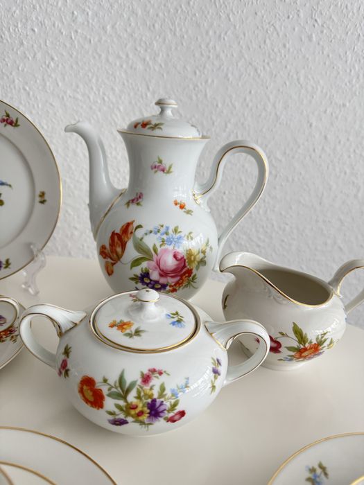 Serwis do herbaty Rosenthal Balmoral bukiet kwiatów