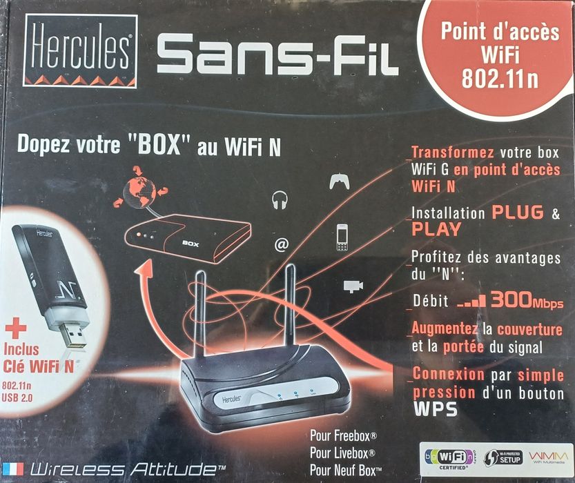 Szybki Router WiFi Hercules 300Mbps