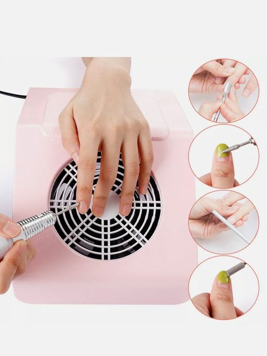 Aspirador manicure rosa