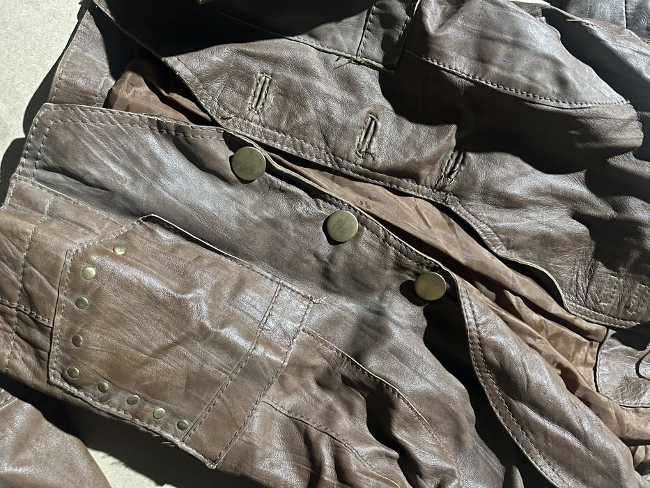 Ретро кожанка 2000х женская