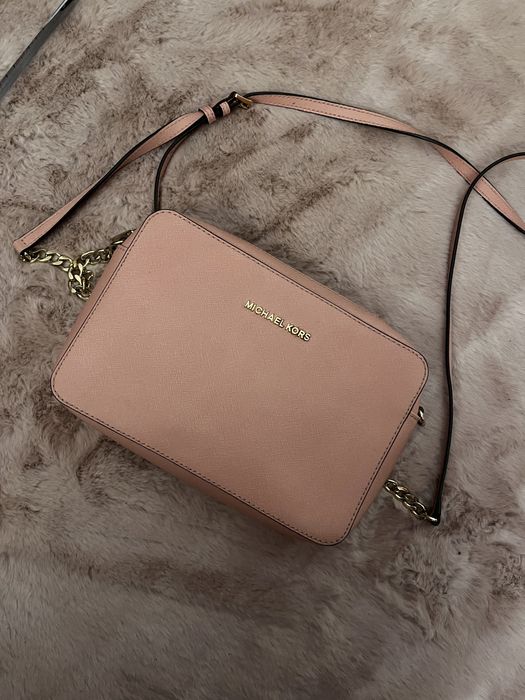 Michael Kors torebka listonoszka jet set klasyczna złoty łańcuszek