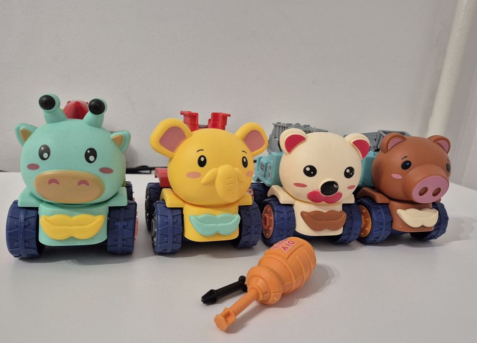 Машинки тваринки на шурупах з відкруткою