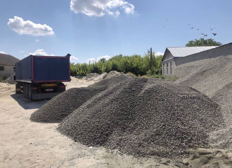 ПРОДАЖ! Щебінь ПІСОК Відсів Цемент Доставка в будь-якому обємі від 1т