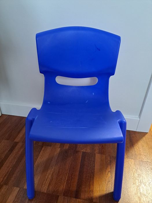 Krzesełko dla dziecka niebieskie