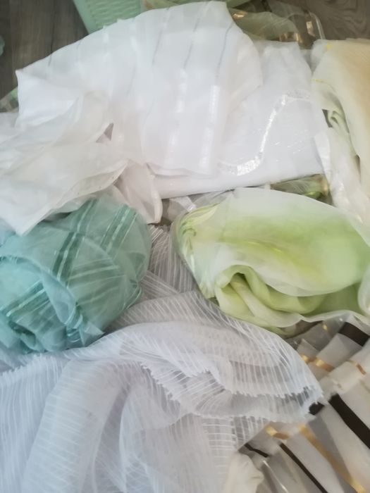 Тюль для рукоделия, для шитья, отрезы, разная, новая, обрезы, куски,
