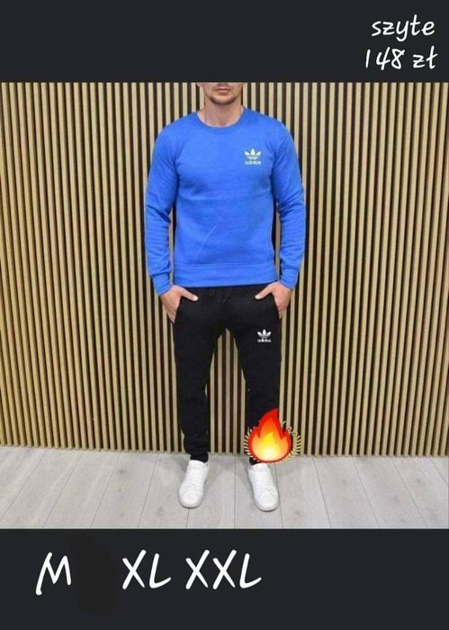 Nowy męski dres szyte logo. Rozmiary od M do XXL.