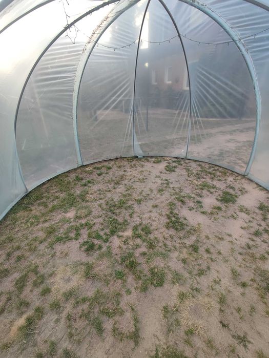 Szklarnia kopuła stalowa nad basen 350 cm , kurnik