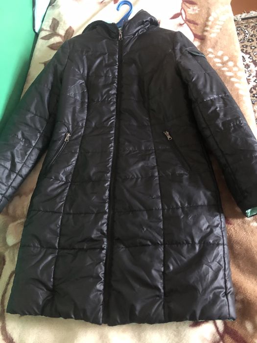 Плащ для вагітних на дві сторони з вставкою