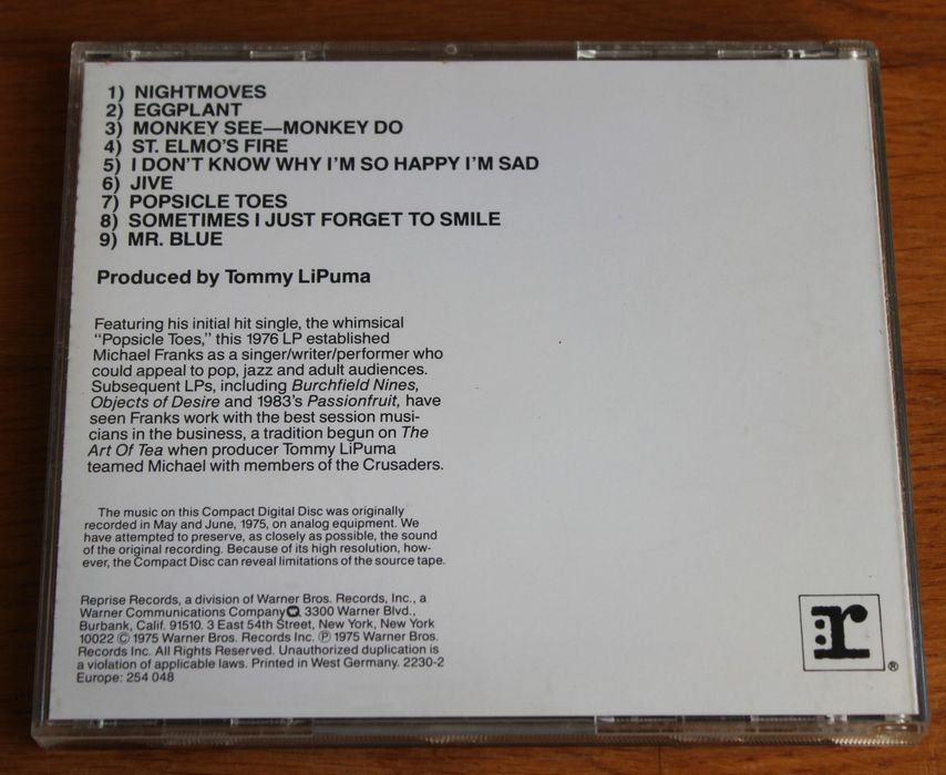 CD Michael Franks - The Art of Tea (1975)