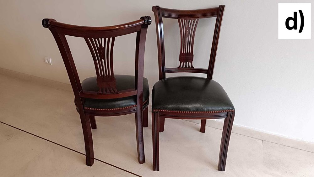 Cadeiras em madeira de muito boa qualidade e em ótimo estado