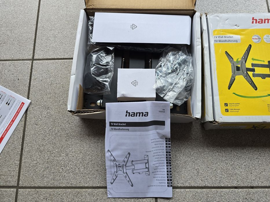 Hama Uchwyt ścienny do TV 32–65" Full Motion – nowy