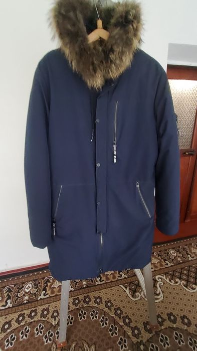 Куртка мужская, зимняя с капюшоном, 50 размер