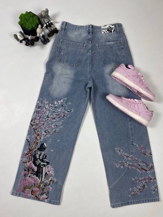 ‼️РОЗПРОДАЖ‼️Jeans Sacura/ Штани блакитні Сакура/ Vescartes/ Baggy y2k