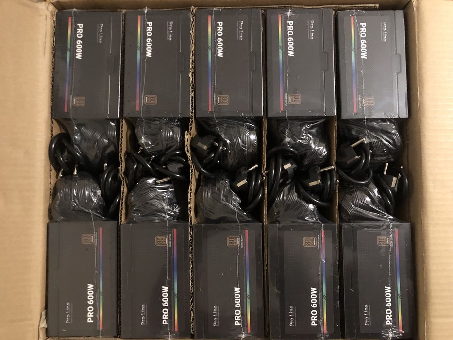 Энергоэффективный блок питания Pro Line ATX 600W 80 PLUS Bronze