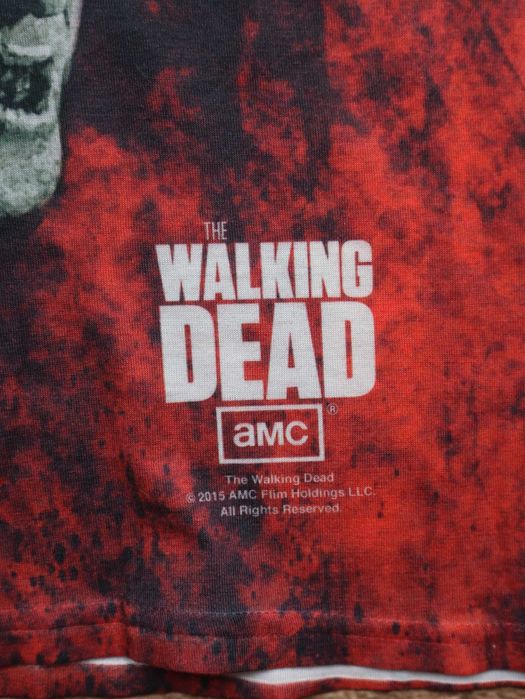 2015 The Walking Dead AMC grey tshirt tee koszulka z krótkim rękawem
