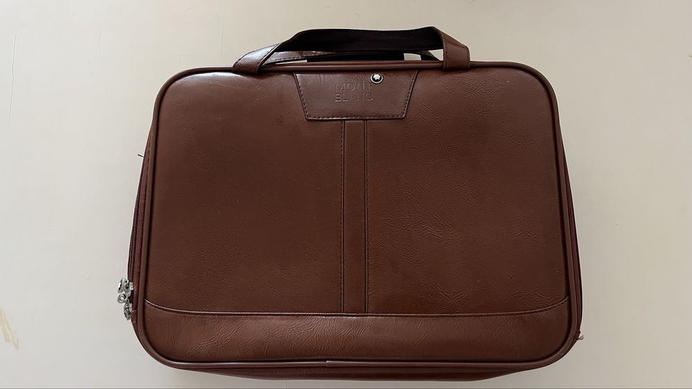 Pasta Executiva Mont Blanc Marrom - Mala Trabalho Viagem Vintage