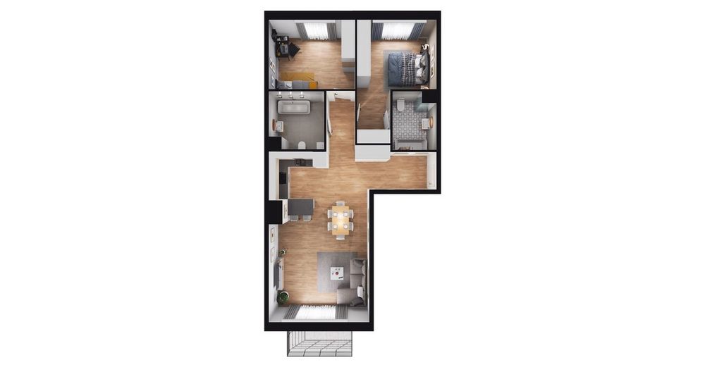 3-pokojowe mieszkanie 73m2 + balkon Bezpośrednio