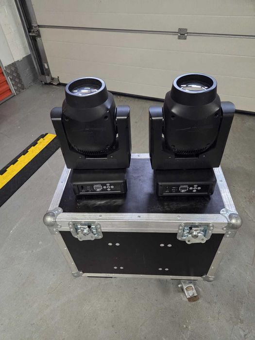2 x Pro Lights Jet Beam 1 + case - rewelacyjne ruchome głowy