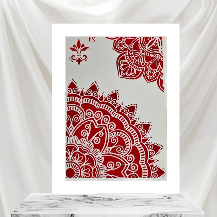 Szablon mandali, malarski, DIY, crapbookingu, tynk ozdobny - Nr 21