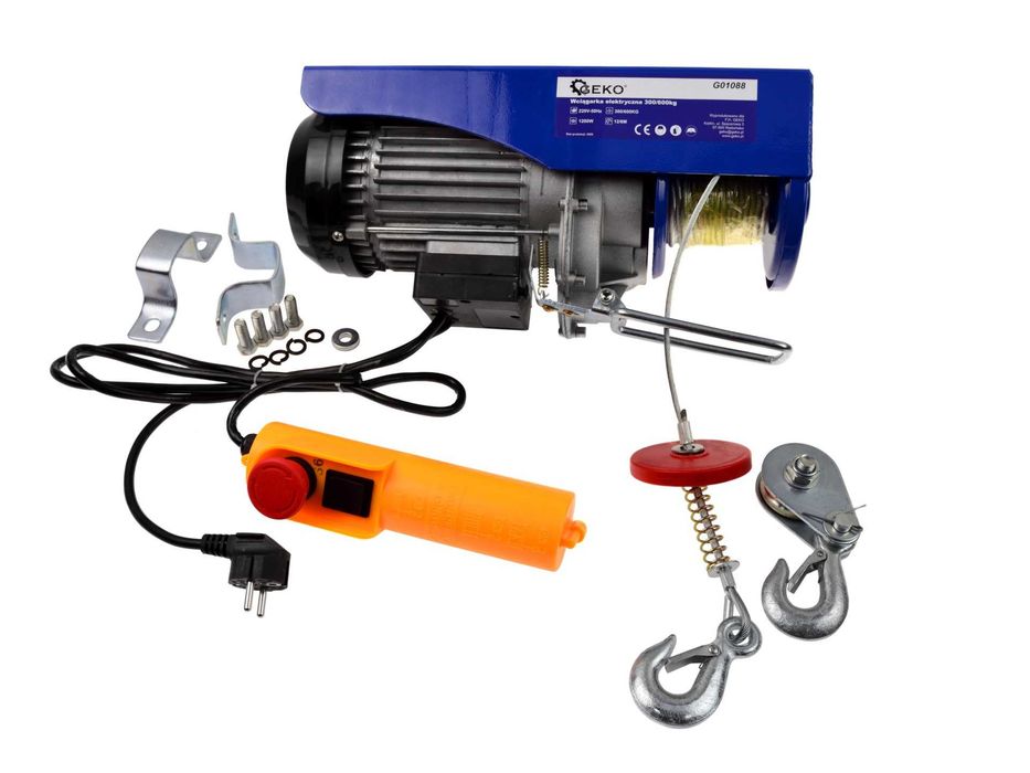 Wciągarka Wyciągarka 230V 150/300 300/600 400/800 kg linka 12m 1953