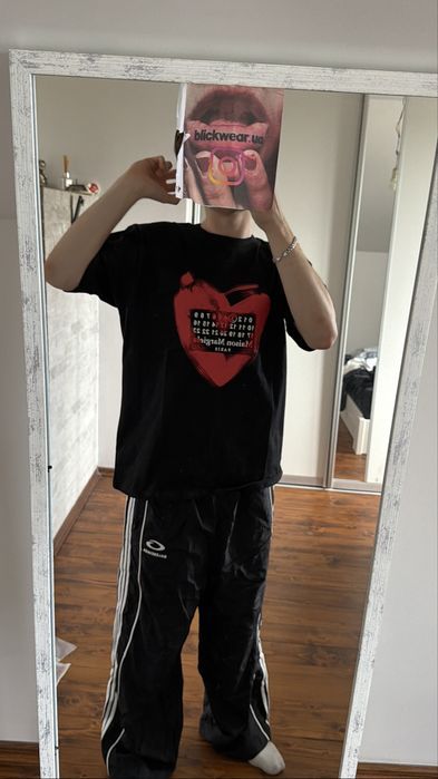 футболка Maison Margiela mm6 black hearts Balenciaga vetements protocol index