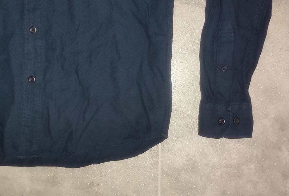 Koszula Uniqlo r. XS granat stójka