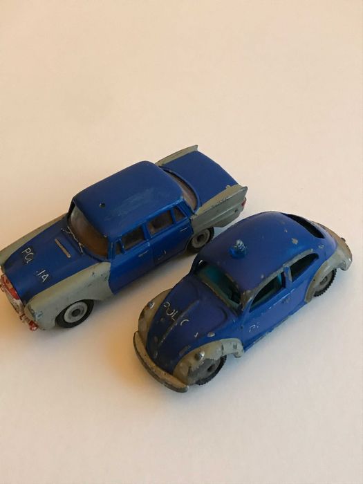 Metosul Volkswagen Coccinelle Police 1:43 – Bleu Marine & Blanc, Portugal, N°56
