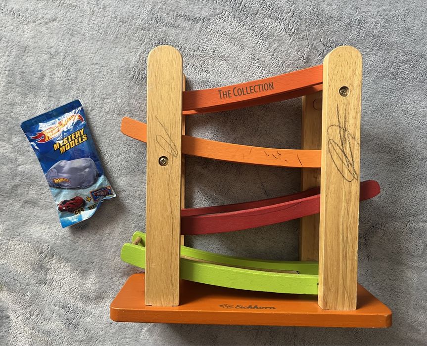 Дерев'яний іграшковий трек для кульок або машинок