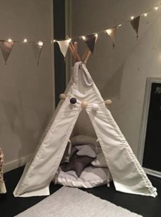 Tenda criancas cor cru nunca usada