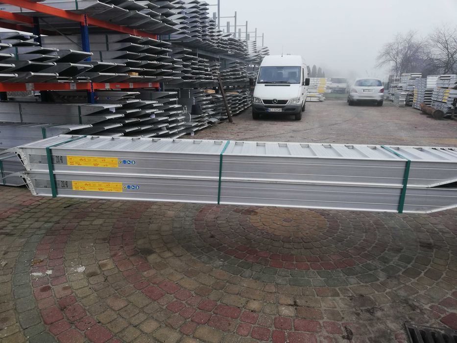 Najazdy Aluminiowe Włoskie 4,5m - 6300kg Dostawa 0zł