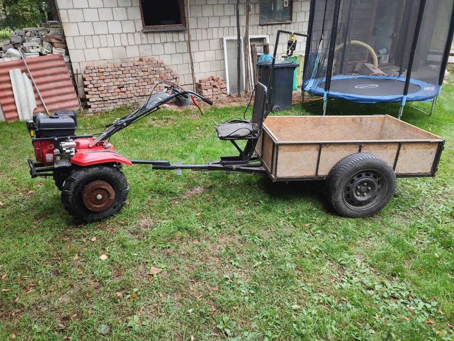 Traktorek Glebogryzarka GL06 + przyczepka + dodatki akcesoria