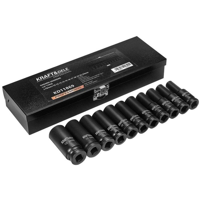 Profesjonalny zestaw nasadek udarowych Nasadki udarowe 1/2" KD11869