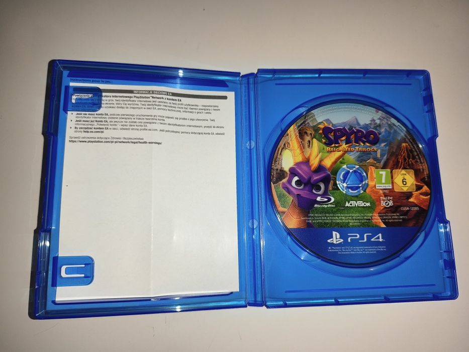 Gra Ps4 Spyro Trilogy PL gry PlayStation 4 Crash lego Sonic Rayman