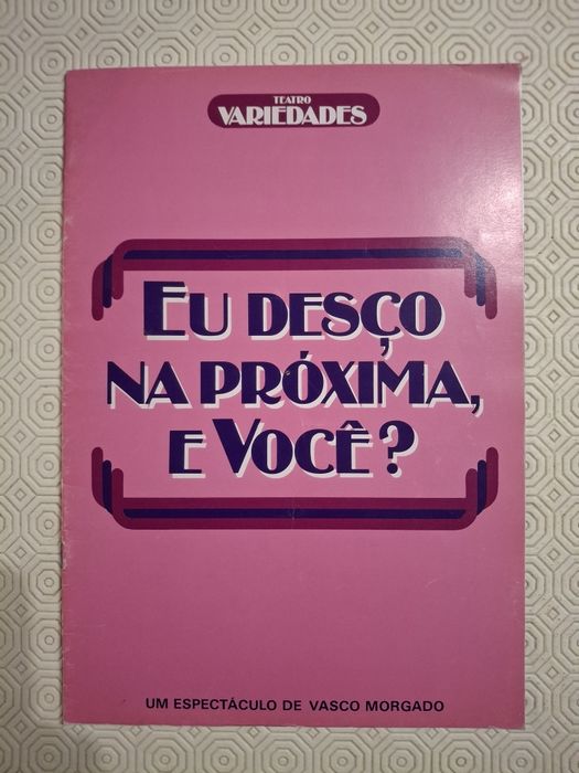 Programa teatro revista eu desco na proxima