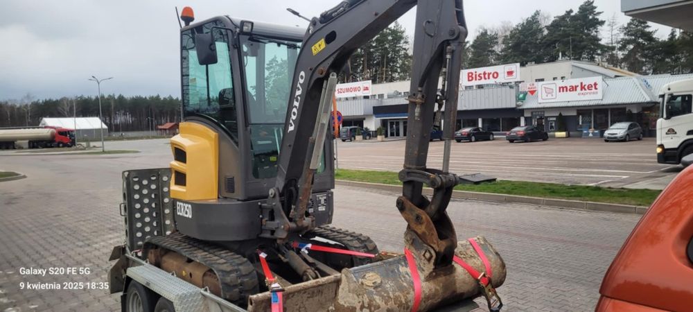 Wynajem Minikoparki Volvo ECR25D