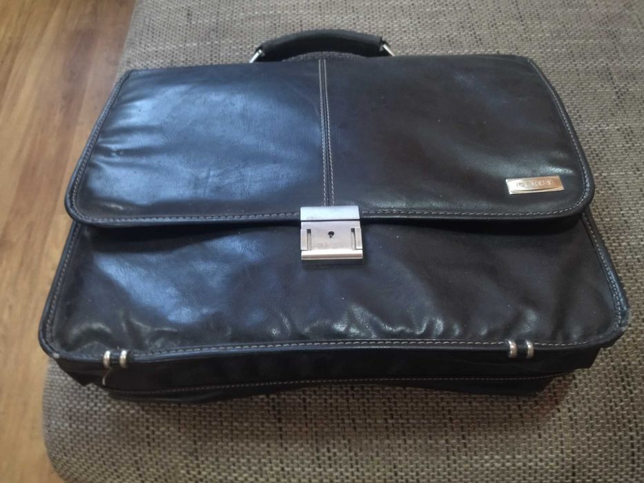 Мужской стильный портфель из кожи, DERBY
