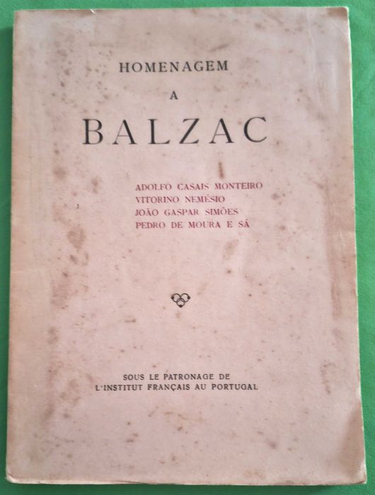 Homenagem a Balzac – livro por abrir