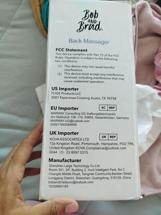 Massajador de costas Bob and Brad
