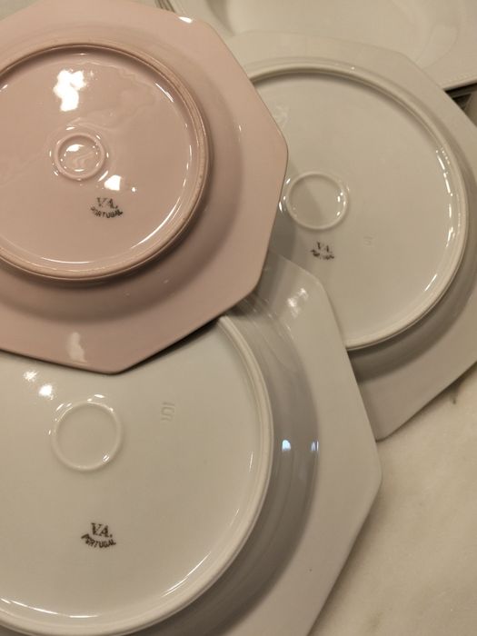 Pratos octogonais antigos Vista Alegre