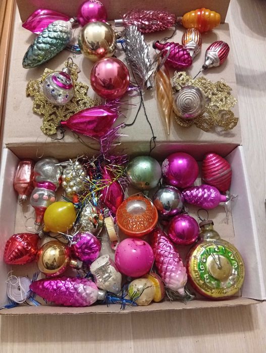 Новорічні іграшки, старовинні, 90-х років, раритетні, игрушки СССР.